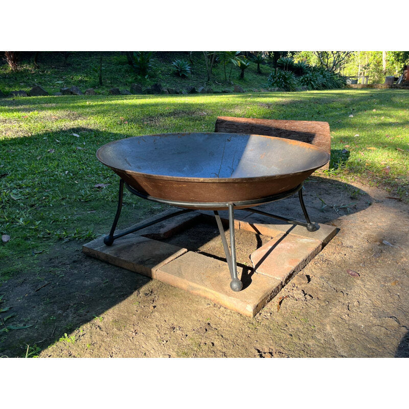 Art Deco Low 900 Cast Iron Fire Pit