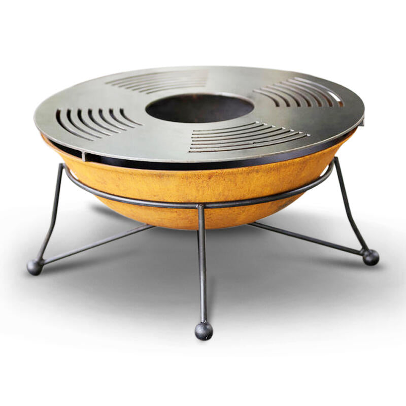 Art Deco 75 Cast Iron Fire Pit