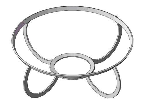 Da Vinci 75 Cast Iron Fire Pit Rust