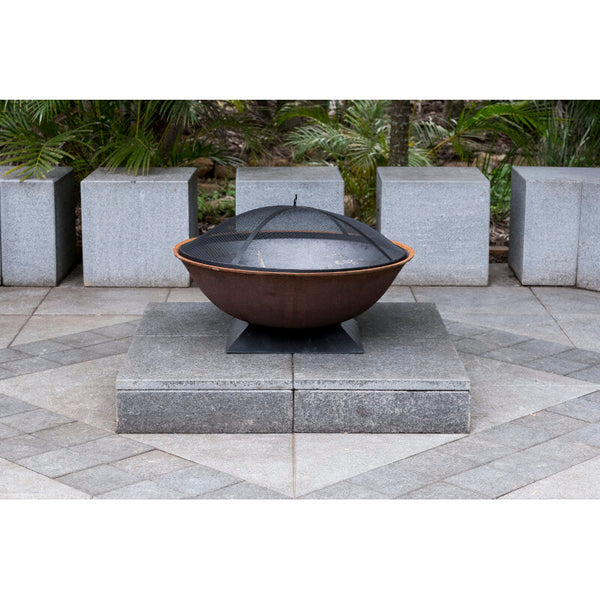 Piazza Cast Iron Fire Pit 75cm & Ember Screen Bundle Fire Pit Company